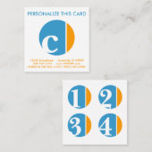 Cocktail-Loyalität Treuekarte (Vorne/Hinten)