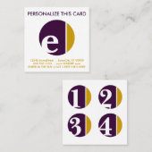 Cocktail-Loyalität Treuekarte (Vorne/Hinten)