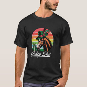 Cocktail Lustiges Pferderennen Derby Tag Julep Min T-Shirt