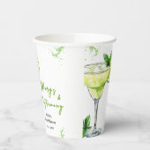 Cocktail Margs and Matrimony Bridal Shower Pappbecher (Links)