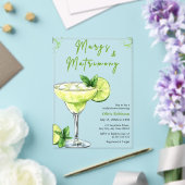 Cocktail Margs & Matrimony Bridal Shower Acryleinladungen (In Situ (Hochzeit))