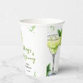 Cocktail Margs und Hochzeit Brautparty Pappbecher (Rechts)