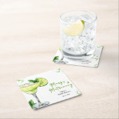 Cocktail Margs und Hochzeit Brautparty Rechteckiger Pappuntersetzer (Vor Ort)