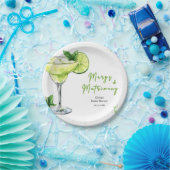 Cocktail Margs und Matrimony Brautparty Pappteller (Party)