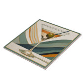 Cocktail Martini Design Mitte des Jahrhunderts Fliese (Seite)