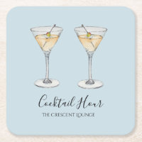 Cocktail Martini moderne Illustration Bar