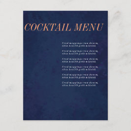 Cocktail-Menü, Getränk-Menü, Menükarte