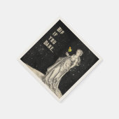 Cocktail-Menü "Hexen Themed Halloween-Party" Serviette (Ecke)