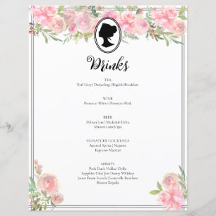 Cocktail-Menü im Rosa Brautparty