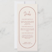 Cocktail-Menü-Karte für Signature-Cocktails Einladung (Vorderseite)