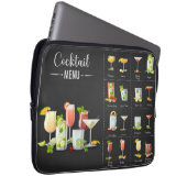 Cocktail-Menü Laptopschutzhülle (Vorne Rechts)