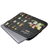 Cocktail-Menü Laptopschutzhülle (Vorne Knopf)