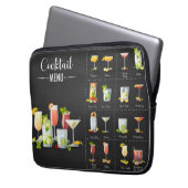 Cocktail-Menü Laptopschutzhülle (Vorderseite Links)