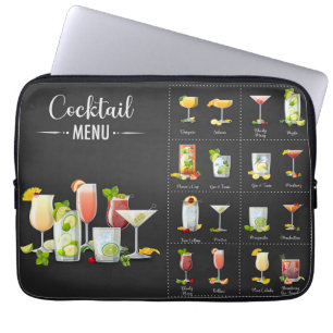 Cocktail-Menü Laptopschutzhülle