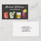 Cocktail Mix Drinks | Mixologie Visitenkarte (Vorne/Hinten)