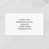 Cocktail Mix Drinks | Mixology | BAR | Visitenkarte (Rückseite)