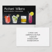 Cocktail Mix Drinks | Mixology | BAR | Visitenkarte (Vorne/Hinten)