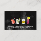 Cocktail Mixed Drinks | Bar Restaurant Visitenkarte (Rückseite)