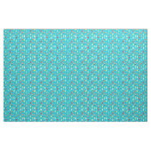Cocktail-Muster auf aquamarinem Hintergrund Stoff (Yard (91,4 cm))