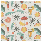 Cocktail-Muster Stoff (Nahaufnahme)