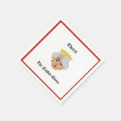 Cocktail Napkin Cheers von der Napkin-Königin Serviette (Ecke)