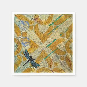 Cocktail Napkin Dragonfly Serviette