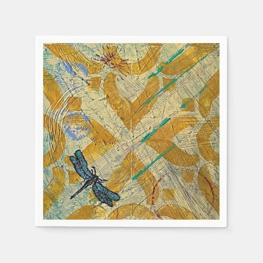 Cocktail Napkin Dragonfly Serviette (Vorderseite)