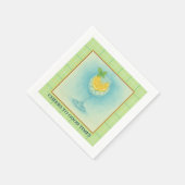 Cocktail Napkin | Gin & Lemon Summer Entertaining Serviette (Ecke)