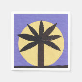 Cocktail Napkin mit Palmenbaumdesign Serviette (Vorderseite)
