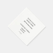 Cocktail Napkin Print 4,75" x 4,75" Serviette (Ecke)