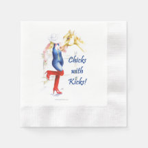 Cocktail Napkin-Sassy Cowgirl - Chicks mit Kicks