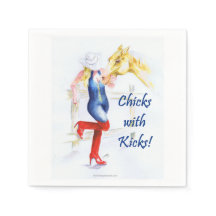 Cocktail Napkin-Sassy Cowgirl - Chicks mit Kicks