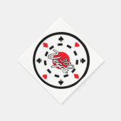 Cocktail Napkins 360 Vegas Chip Logo Serviette (Ecke)