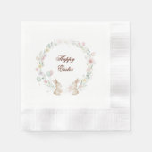 Cocktail Napkins – Easter Bunny Cupcakes Serviette (Vorderseite)