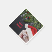 Cocktail Napkins, Merry Hissmas Serviette (Ecke)