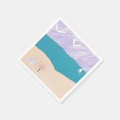 Cocktail Napkins mit Beach Design Serviette (Ecke)