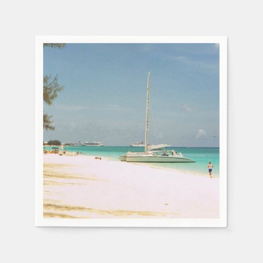 Cocktail Napkins mit Beachlandschaft Serviette (Vorderseite)