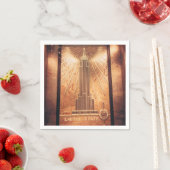 Cocktail Napkins mit dem Empire State Gebäude Serviette (Beispiel)