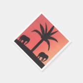 Cocktail Napkins mit Elefantendesign Serviette (Ecke)
