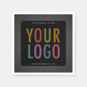 Cocktail Napkins mit Firmenlogo Serviette (Vorderseite)