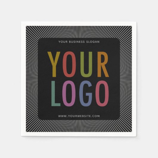 Cocktail Napkins mit Firmenlogo Serviette (Vorderseite)