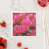 Cocktail Napkins mit hellrosa Blumendesign Serviette (Beispiel)