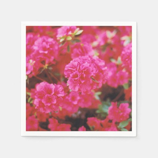 Cocktail Napkins mit hellrosa Blumendesign Serviette (Vorderseite)