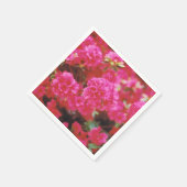 Cocktail Napkins mit hellrosa Blumendesign Serviette (Ecke)