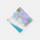 Cocktail Napkins mit karibischem Design Serviette (Ecke)