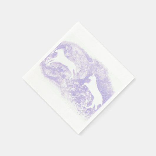 Cocktail Napkins mit Pferdedesign Serviette (Ecke)