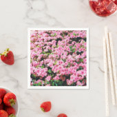 Cocktail Napkins mit rosa Blumendesign Serviette (Beispiel)