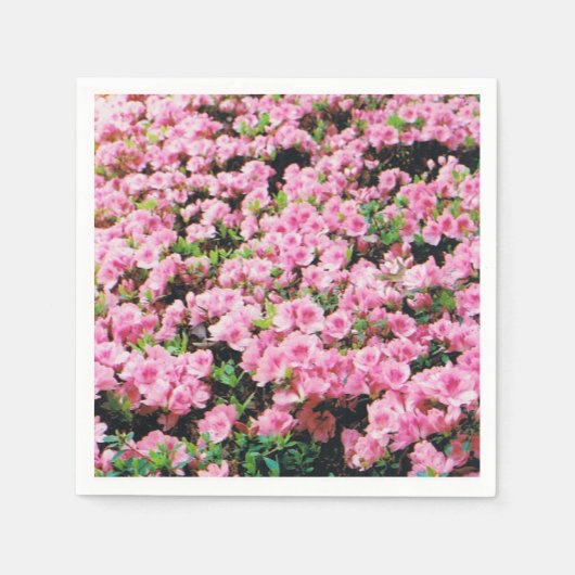 Cocktail Napkins mit rosa Blumendesign Serviette (Vorderseite)