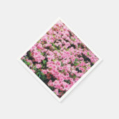 Cocktail Napkins mit rosa Blumendesign Serviette (Ecke)