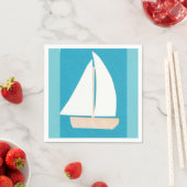 Cocktail Napkins mit Sailboat Design Serviette (Beispiel)